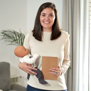 María Campos Piñeiro, enfermera y matrona del equipo Oh Mama Matrona en Madrid