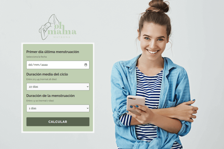 Chica consultando la calculadora de ovulación y días fértiles de la mujer que hay en nuestra web